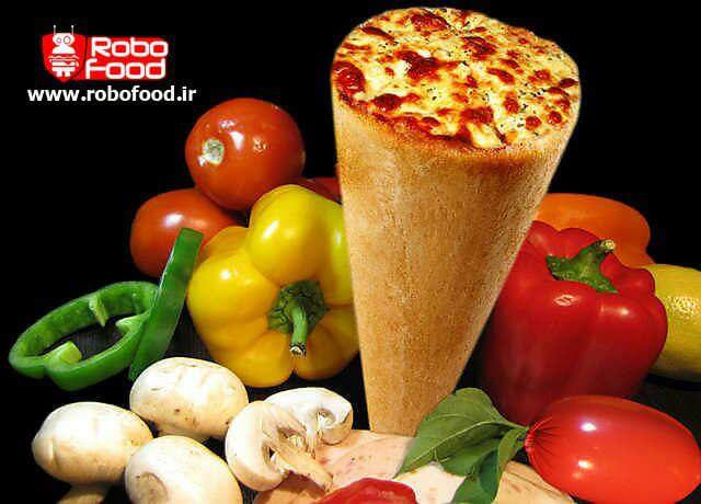 پیتزا قیفی و سبزیجات: تجهیزات فست فود روبوفود